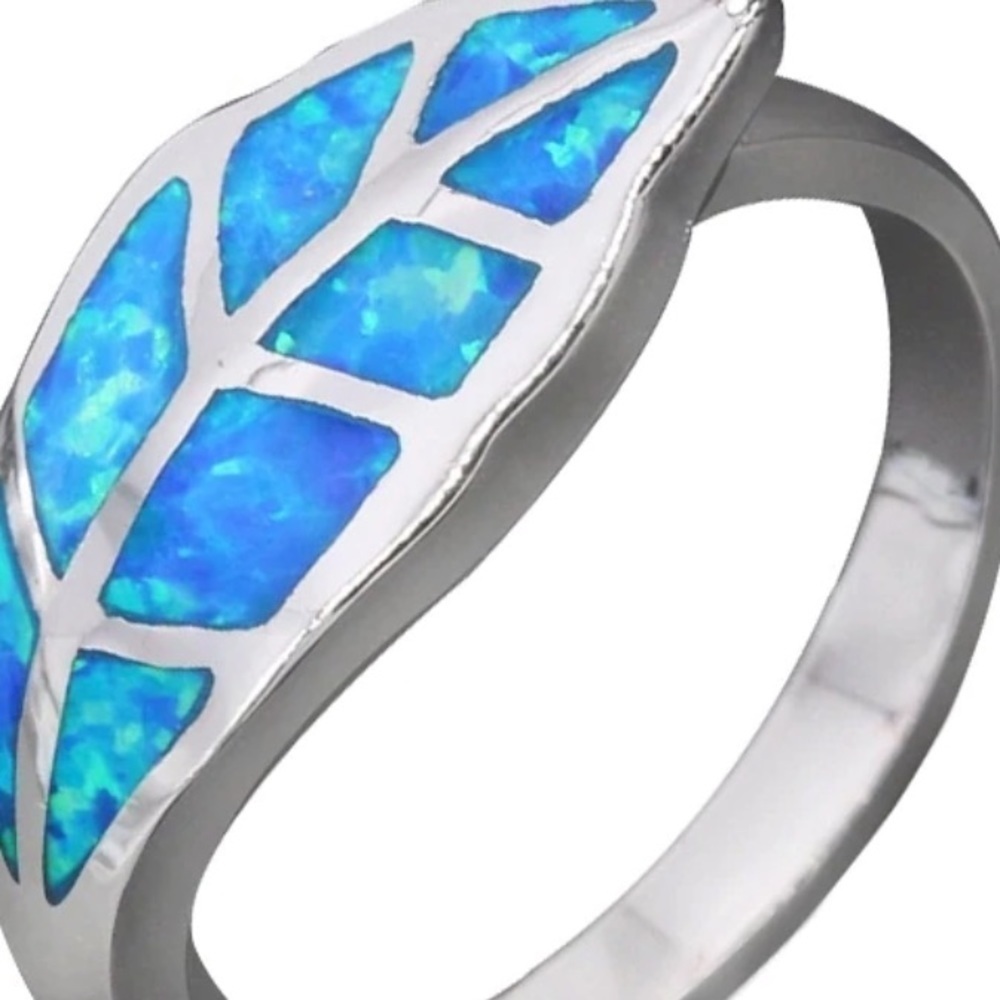 Silver leafy ring - Picture 5 of 5